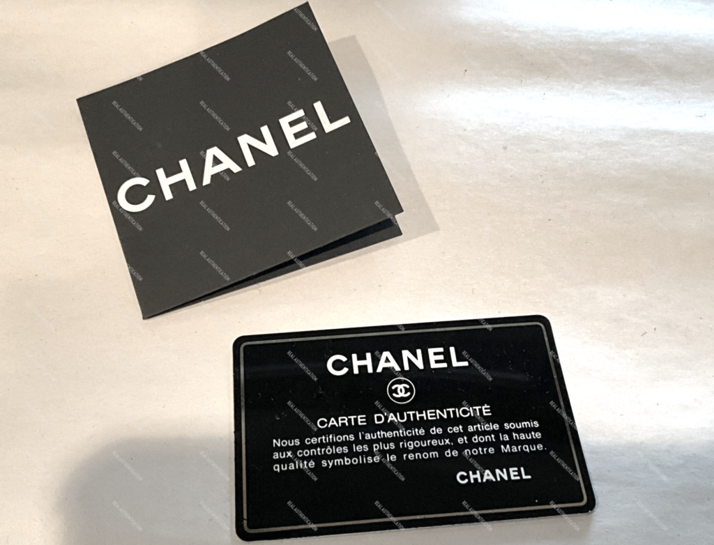 CHANEL authenticity card