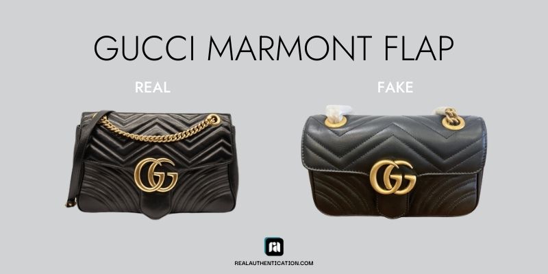 Real Authentication: Gucci Marmont Flap Bag Real vs.Fake