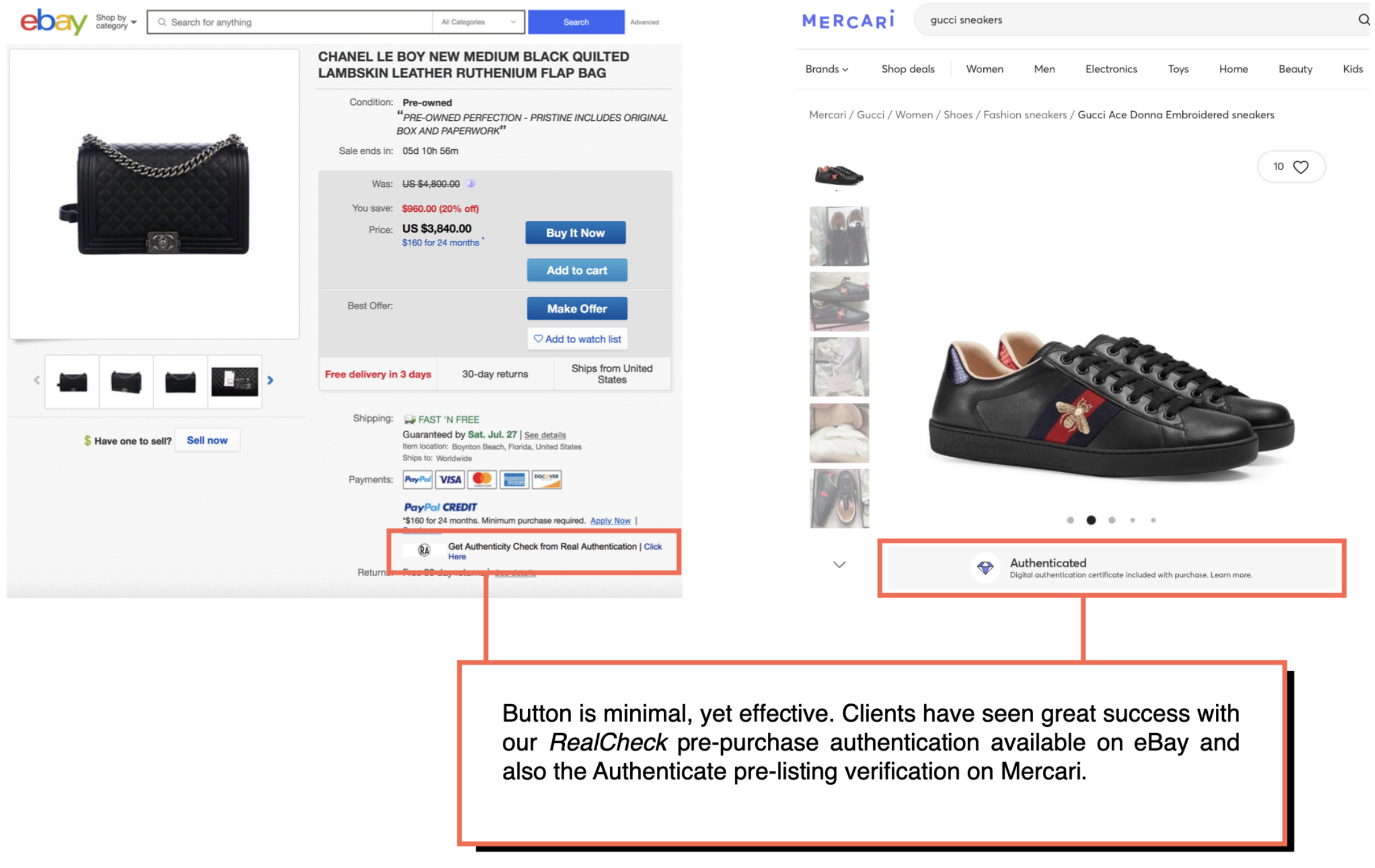 Real Authentication Sample Integration