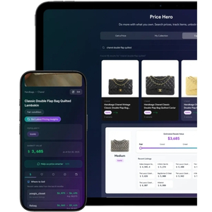 Price Hero dashboard and valuation screenshots