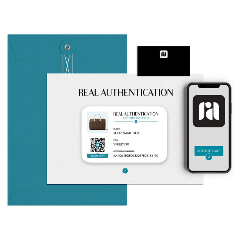 Sample Real Authentication Authenticity Certification for a Louis Vuitton Handbag