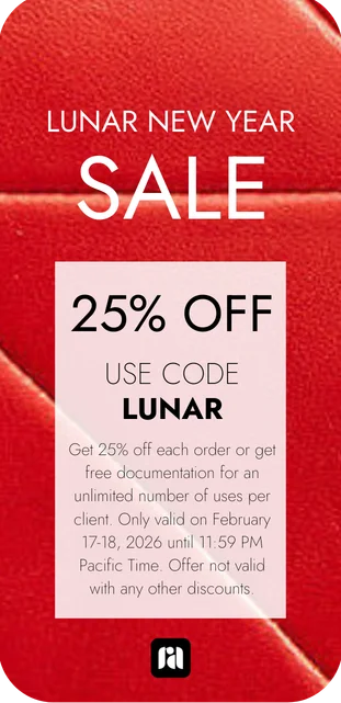 Red YSL back for Lunar New Year Sale Mobile Insert
